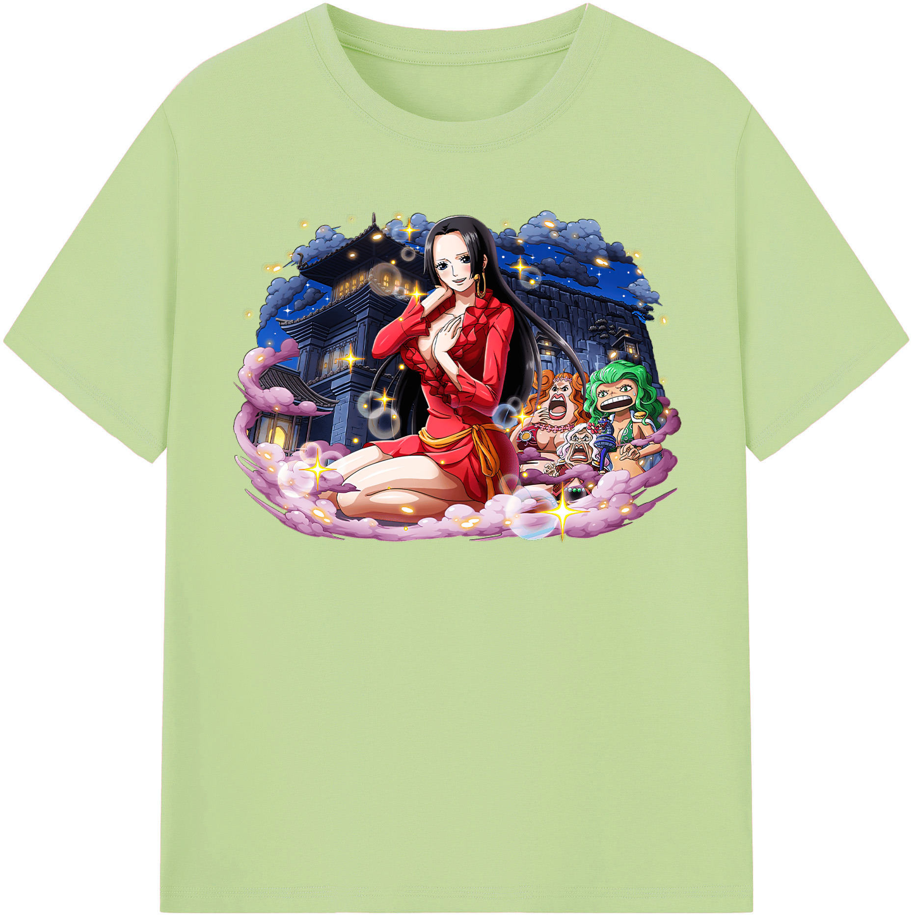 ワンピース ボア・ハンコック ONE PIECE Boa·Hancock 綿100％半袖Tシャツ（フロントプリント）